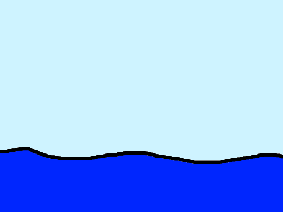 Sky and water clipart.