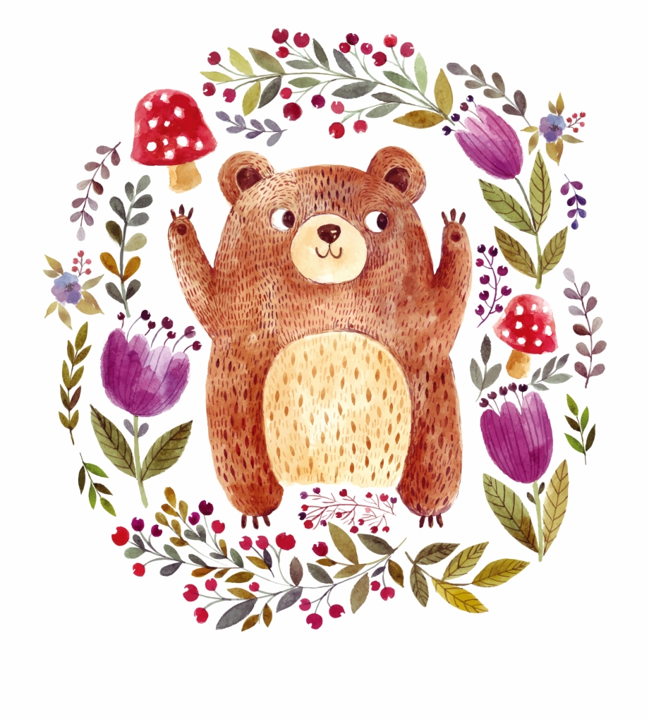 watercolor bear clipart 10 free Cliparts | Download images on ...