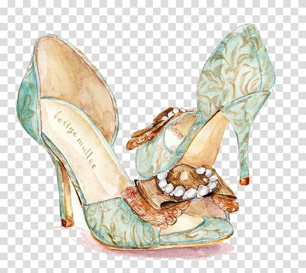 Pair of shoe illustration, Shoe High.