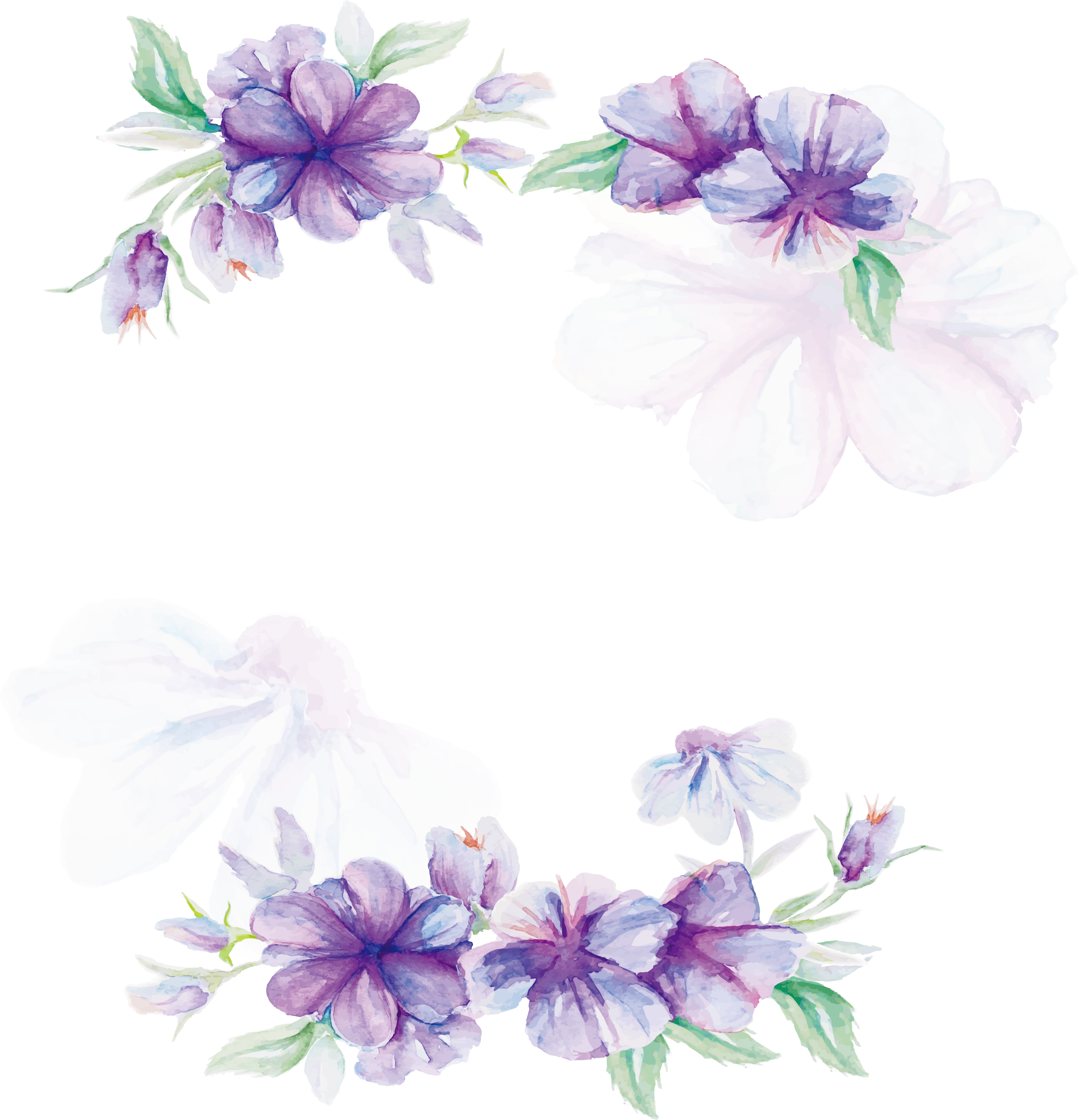 Floral design Lilac Flower Pattern.