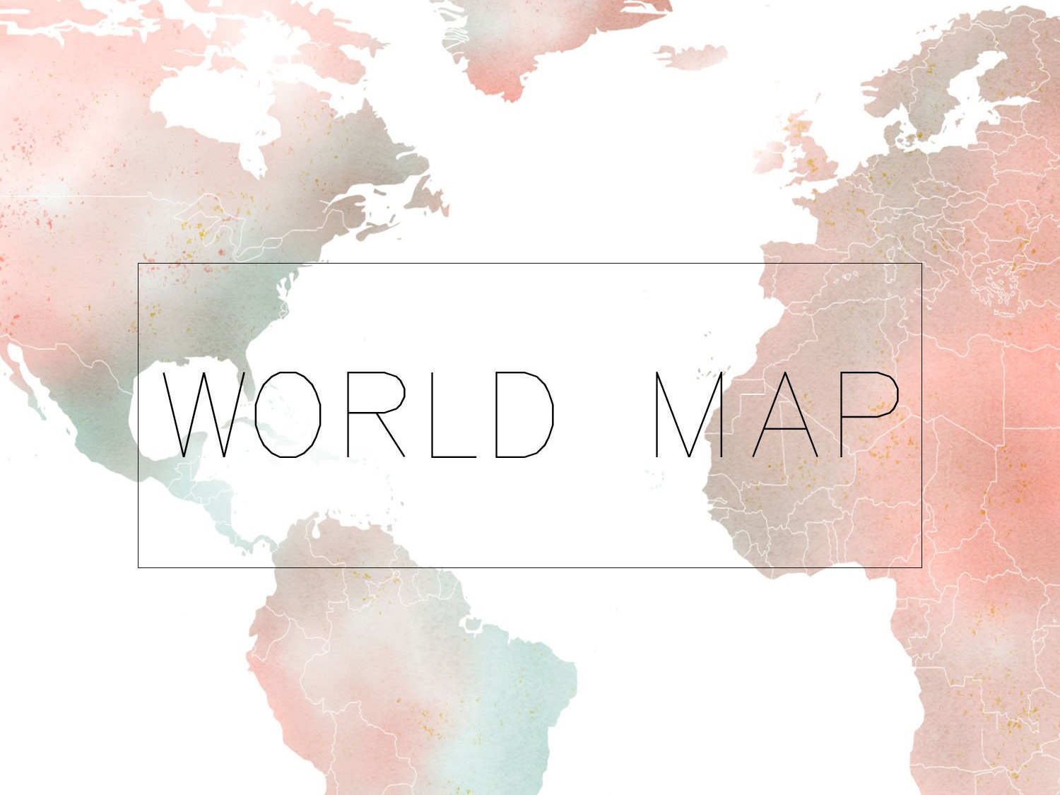 World Map Watercolor PNG Clipart by turnip on Dribbble.