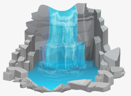 Free Waterfalls Clip Art with No Background.