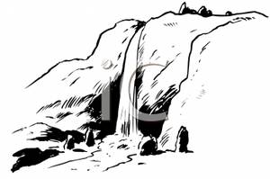 Waterfalls clipart black and white 3 » Clipart Station.