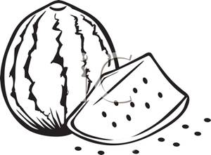 Download watermelon black and white clipart 20 free Cliparts ...