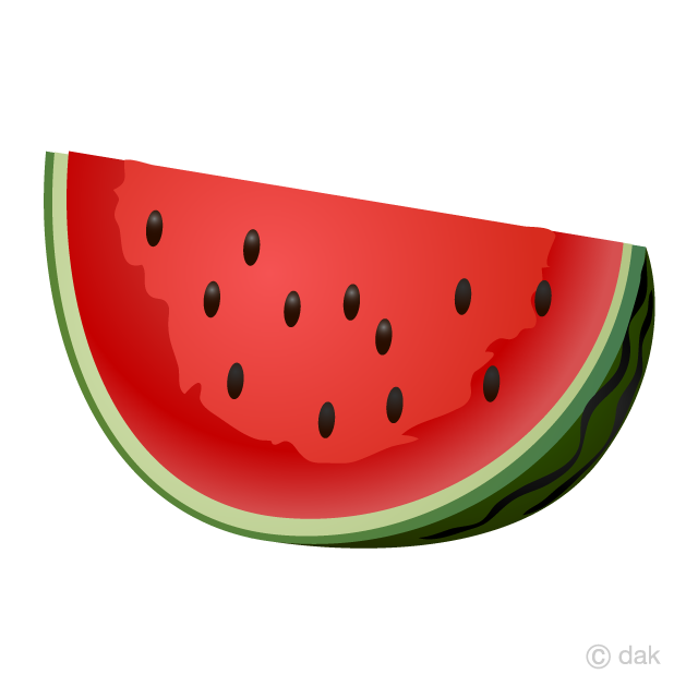 Cut Watermelon Clipart Free Picture｜Illustoon.