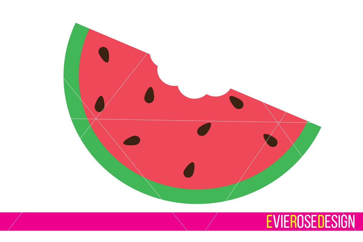 Watermelon Clipart and Cut File Set.