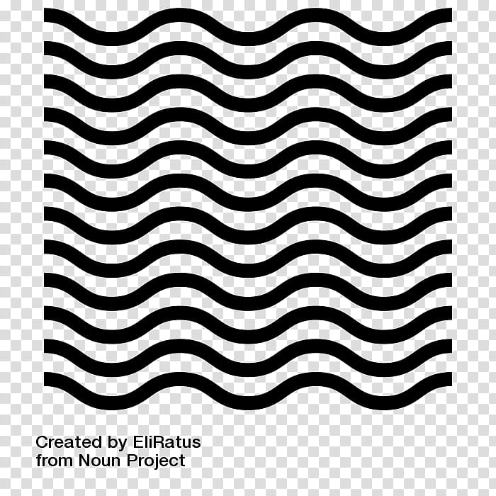 Lines, black and blue wave pattern transparent background.