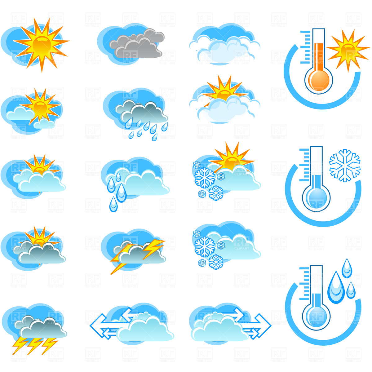 Weather Forecast Clipart.