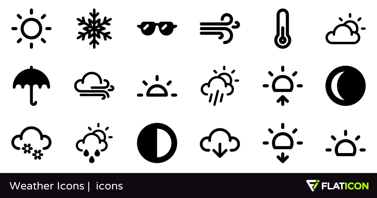 Weather Icons 70 free icons (SVG, EPS, PSD, PNG files).