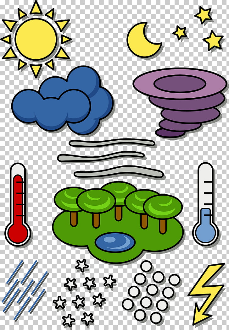 Weather map Symbol , Weather systems PNG clipart.