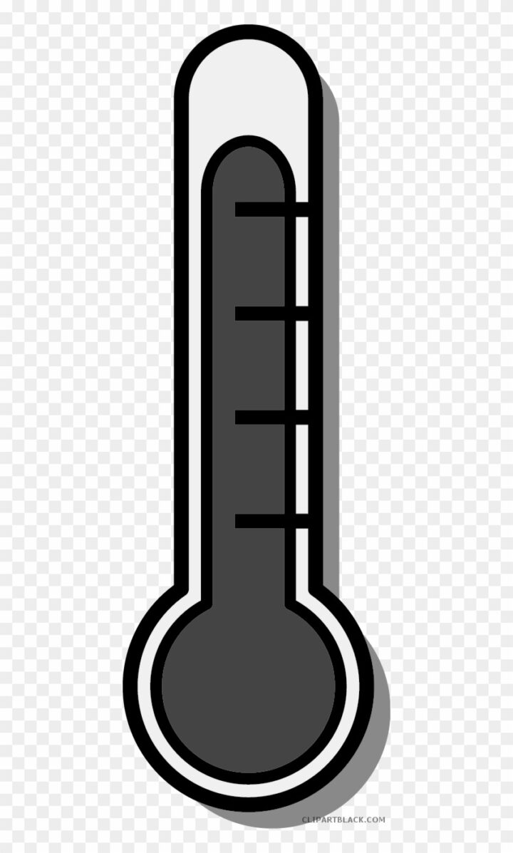 Weather Thermometer Tools Free Black White Clipart.