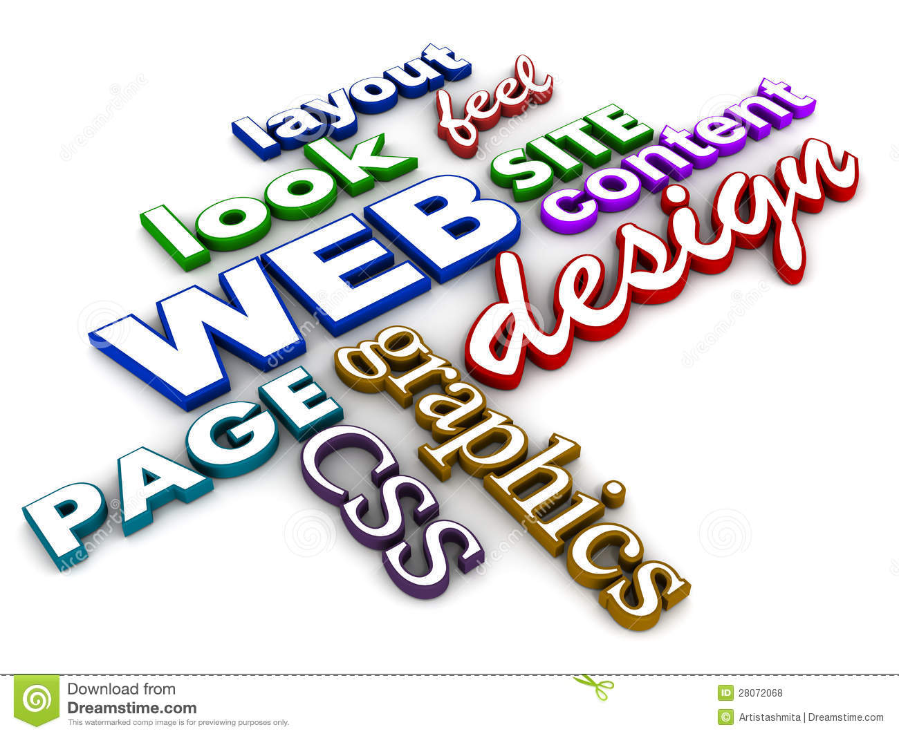 Web design clip art.