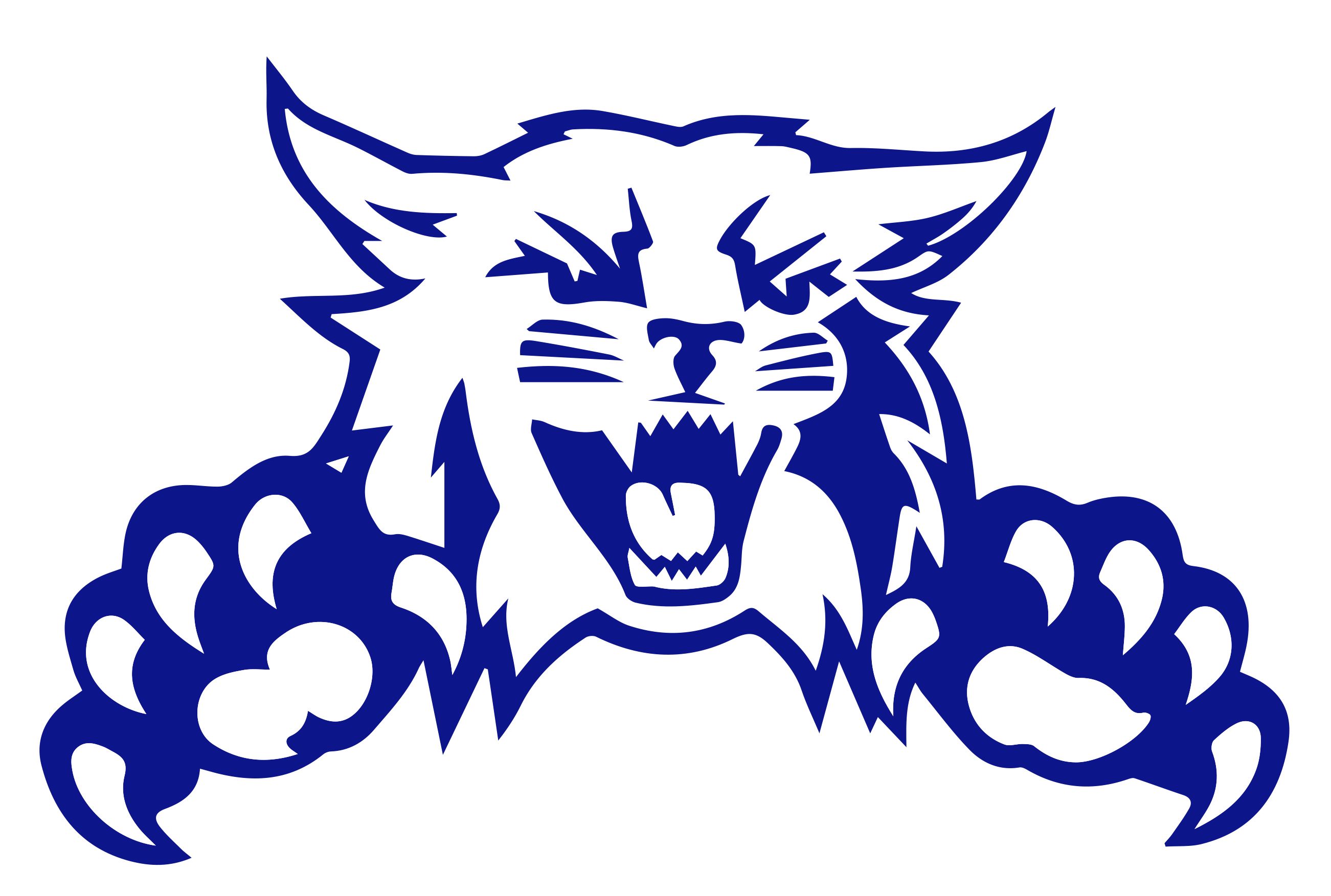 Weber State University Wildcat hockey logo.