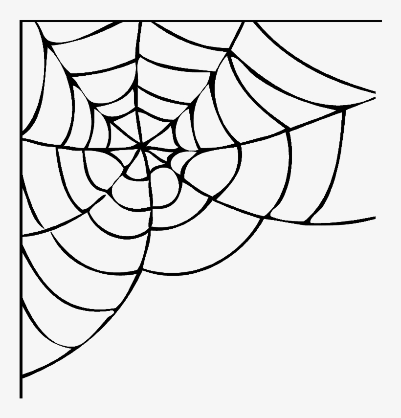 Halloween Spider Web Vector Free Png High Quality Image.