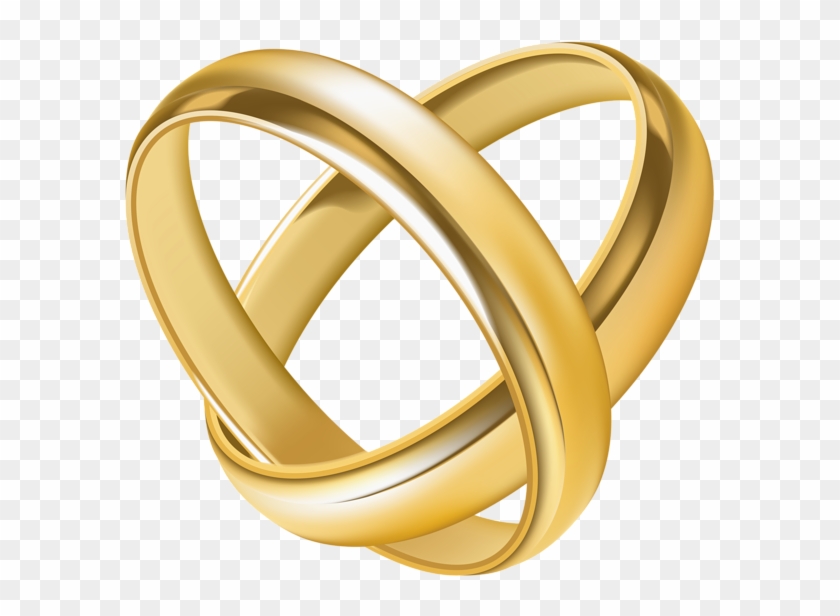 Wedding Rings Heart Transparent Png Clip Art Image.