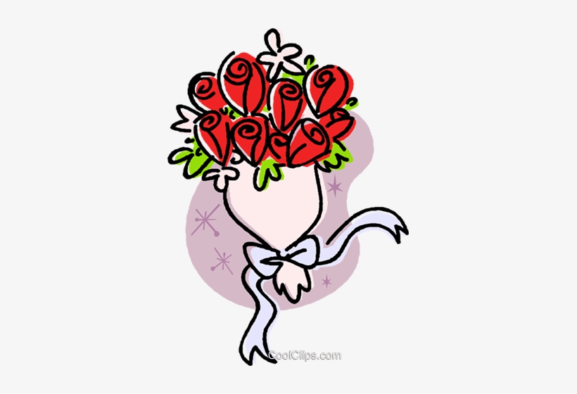 Wedding Flowers/bouquet Royalty Free Vector Clip Art.