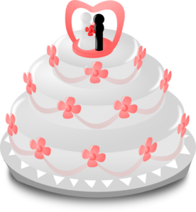 Wedding Cake Clip Art.