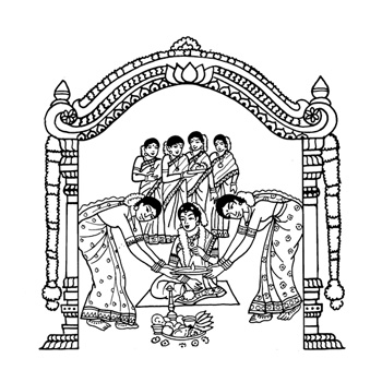 Tamil Wedding Card Clipart.