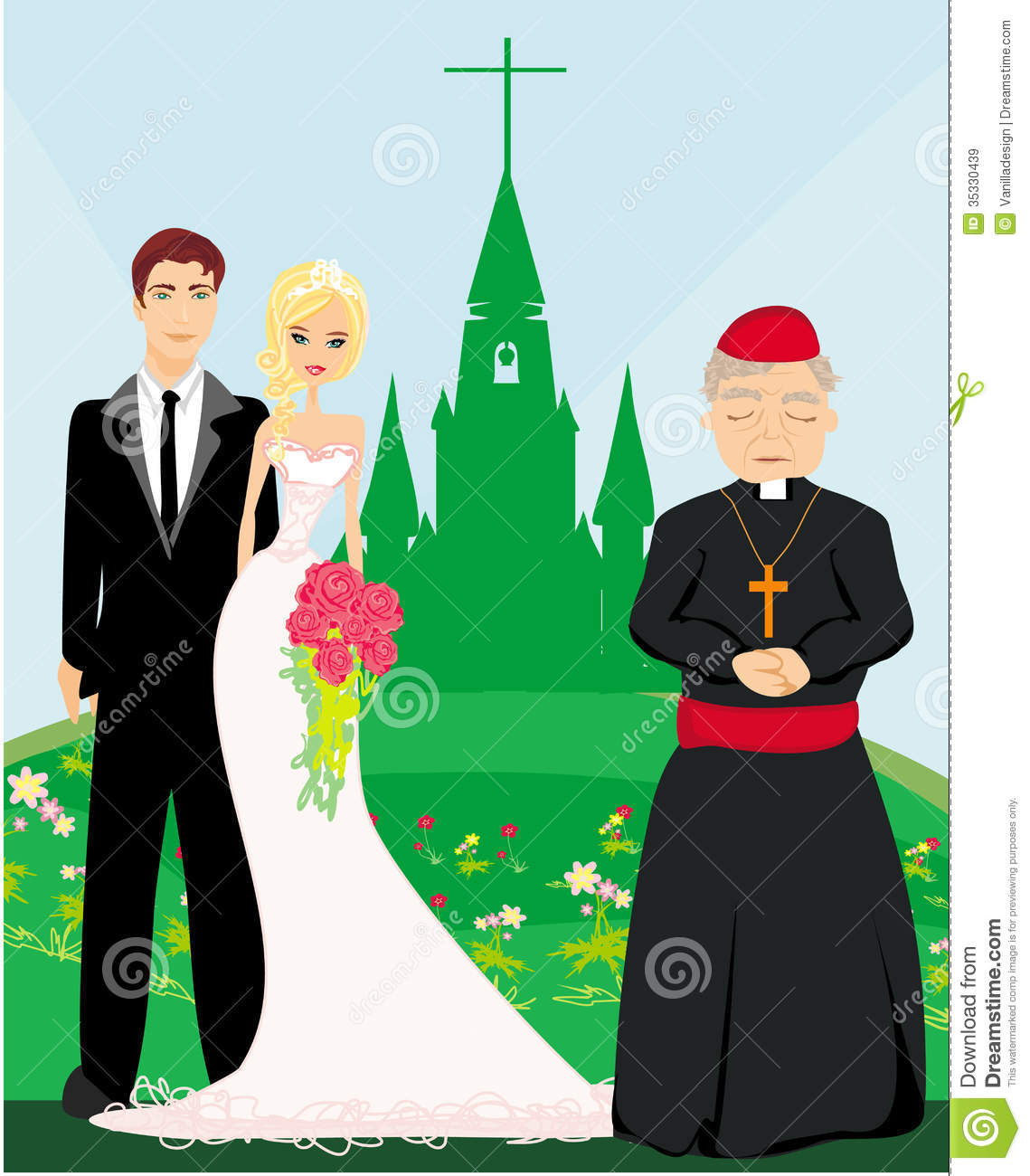 Church Wedding Clipart.