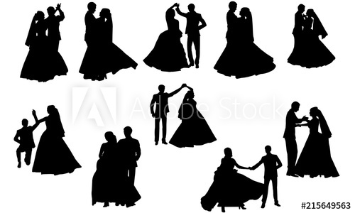 Wedding Dance Silhouette.