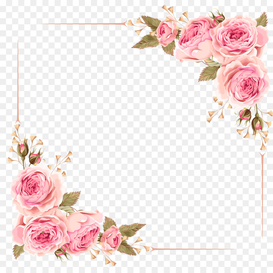 Floral Wedding Invitation Background clipart.