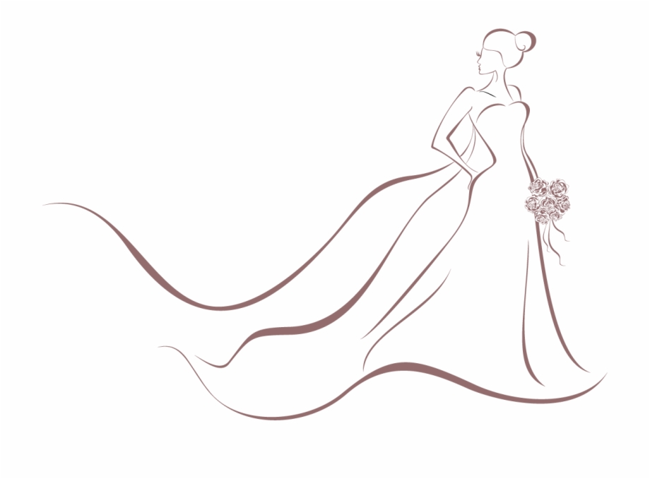 Bride clipart wedding gown, Bride wedding gown Transparent.