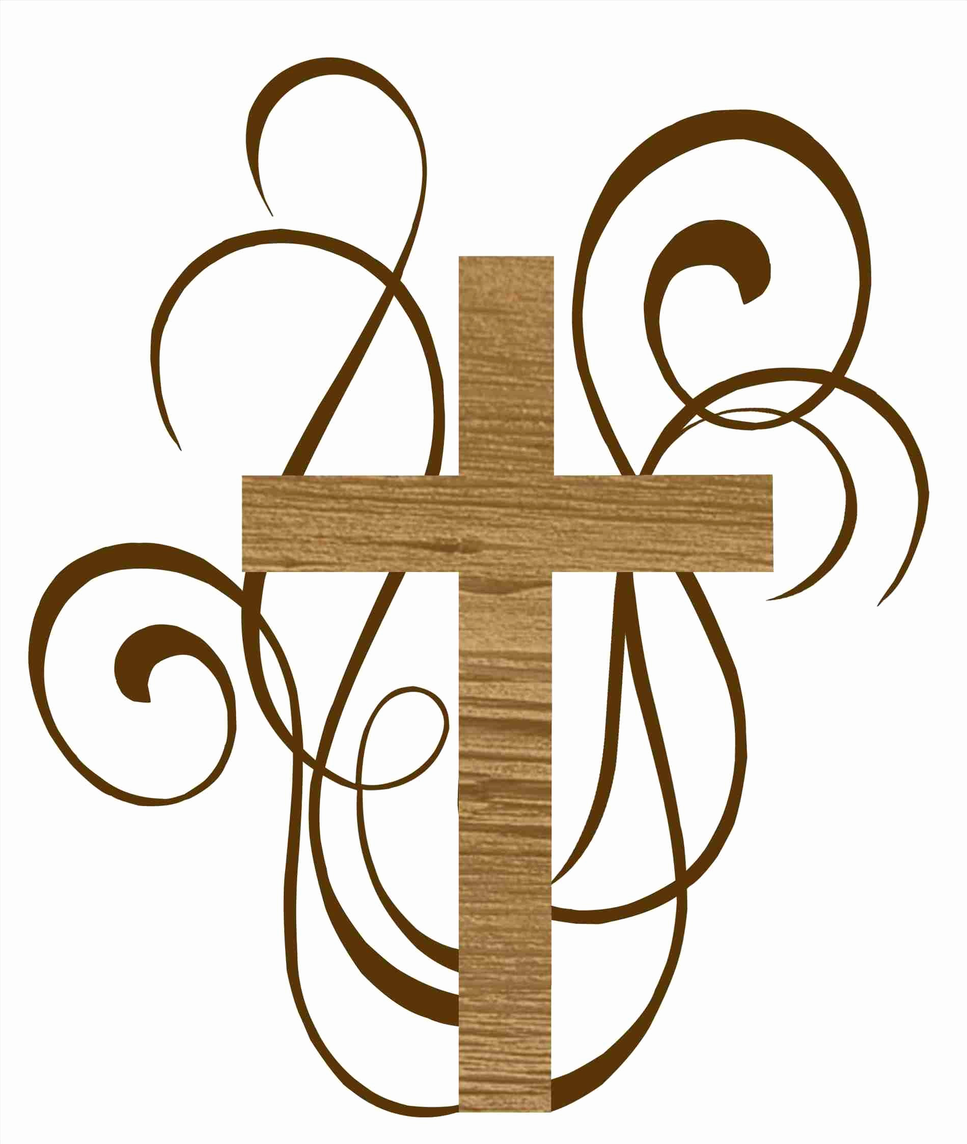 Cross And Rings Wedding Clipart.
