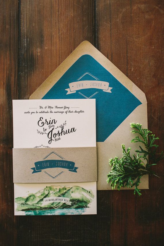 17 Best ideas about Mountain Wedding Invitations on Pinterest.