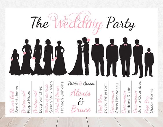 Wedding Party Clip Art.