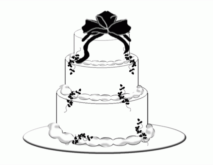 Black and White Wedding Clipart.