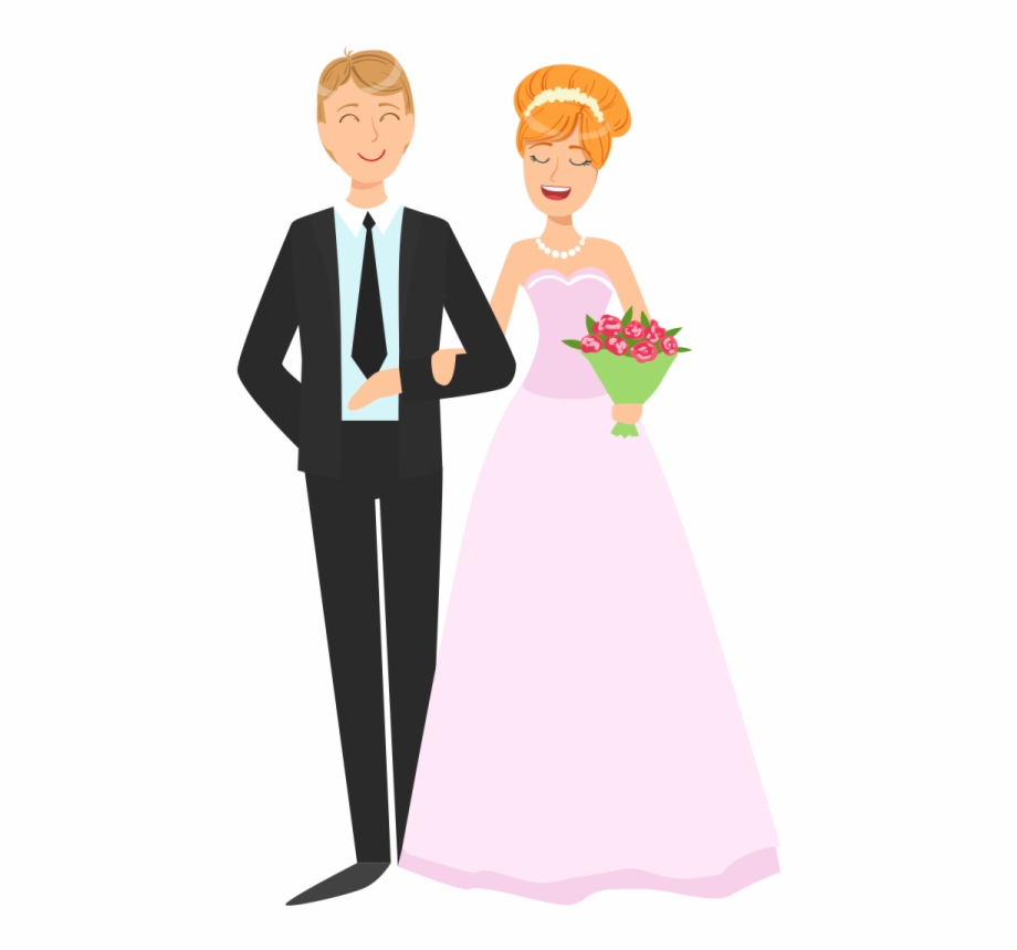 Wedding Couple Png Vector Image Transparent Background.