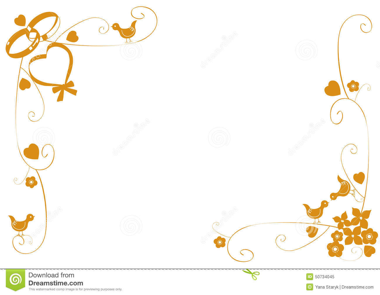 Wedding ring border clipart 3 » Clipart Station.