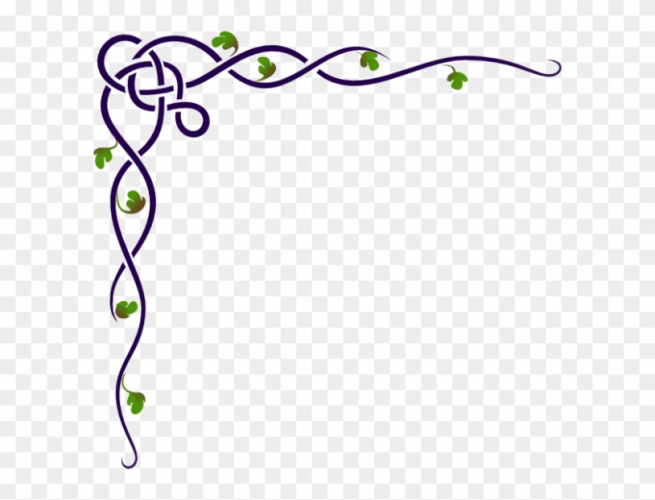Purple Flower Border Clip Art Free Clipart.