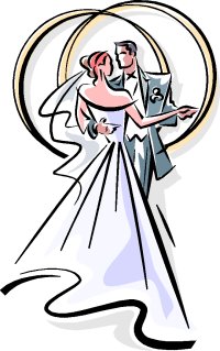 Black And White Wedding Clipart.