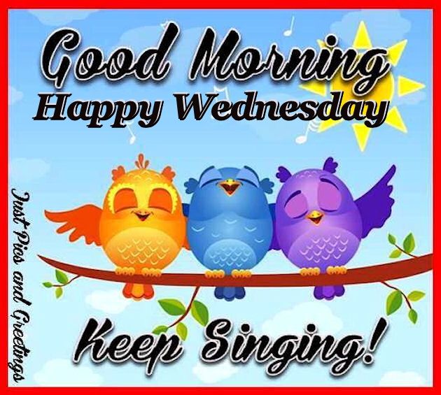 Good Morning Happy Wednesday Keep Singing Pictures, Photos.