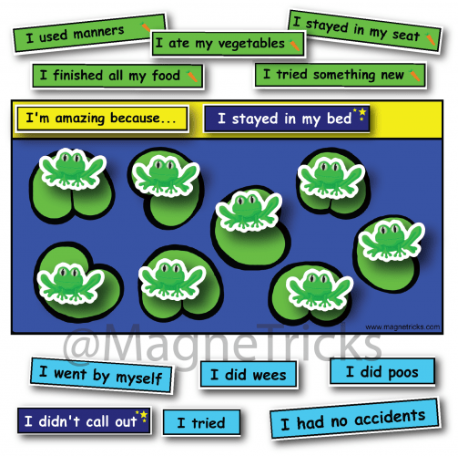 Frogs Magnetic Reward Chart.
