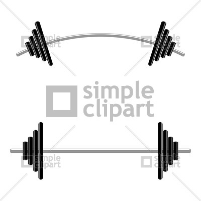 727 Barbell free clipart.
