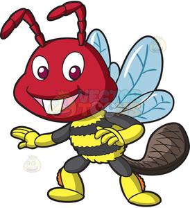 A weird hybrid bee.
