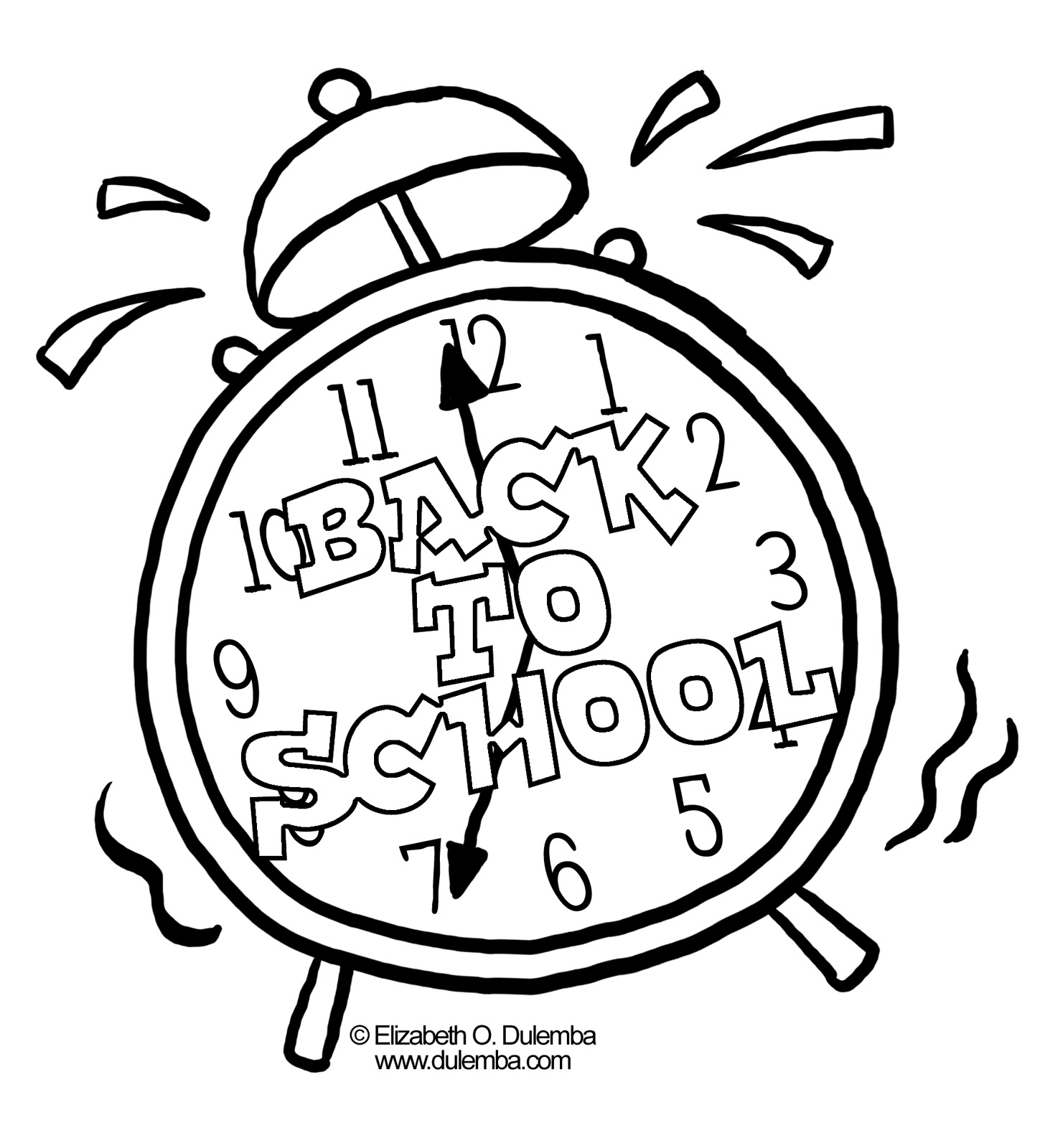 Welcome Back To School Clipart Black And White.
