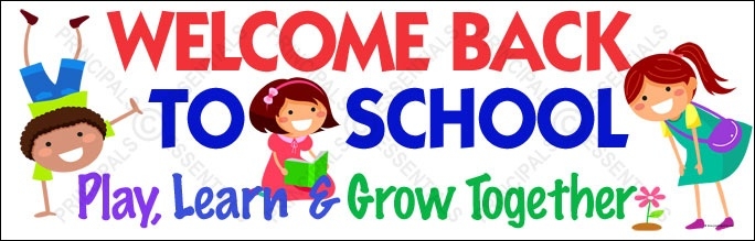 Welcome Back To School Banner Clip Art.