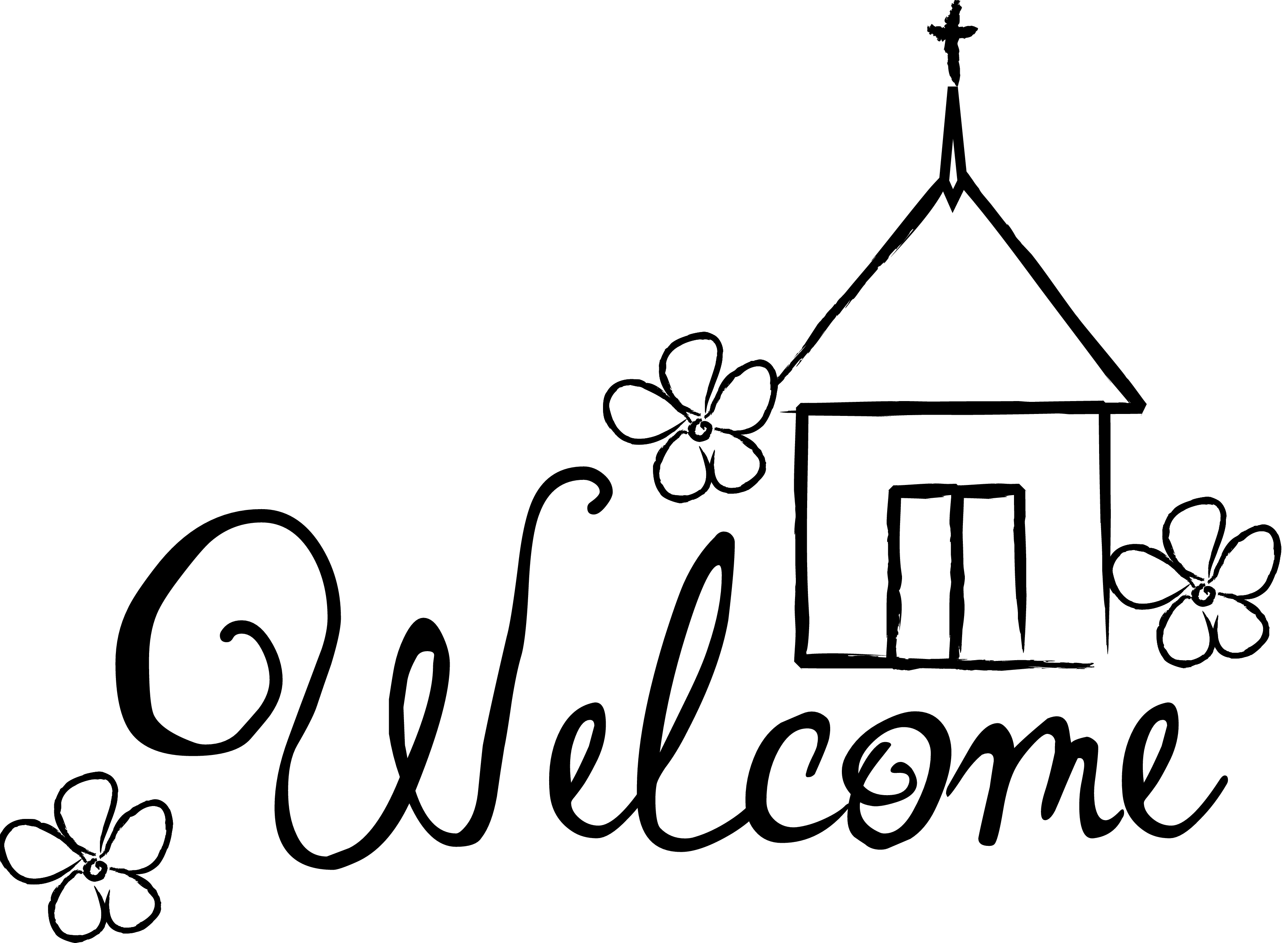 Welcome visitors clipart.