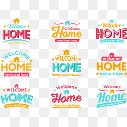 Welcome Home Png, Vector, PSD, and Clipart With Transparent.