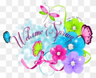 Free PNG Welcome Spring Clip Art Download.