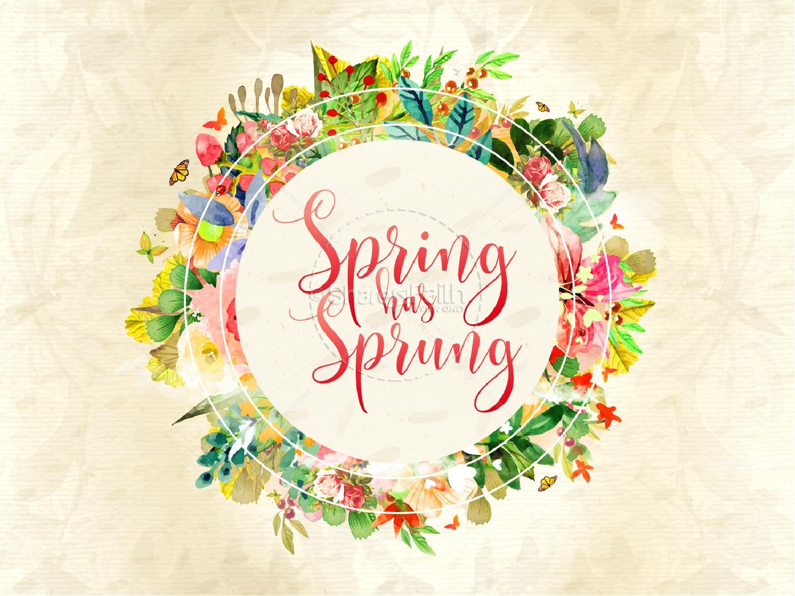 Spring Has Sprung Church Motion Graphic.