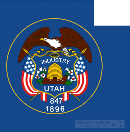 Fifty States: Utah Clipart.