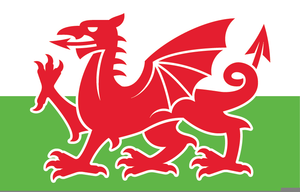 Welsh Flag Clipart.