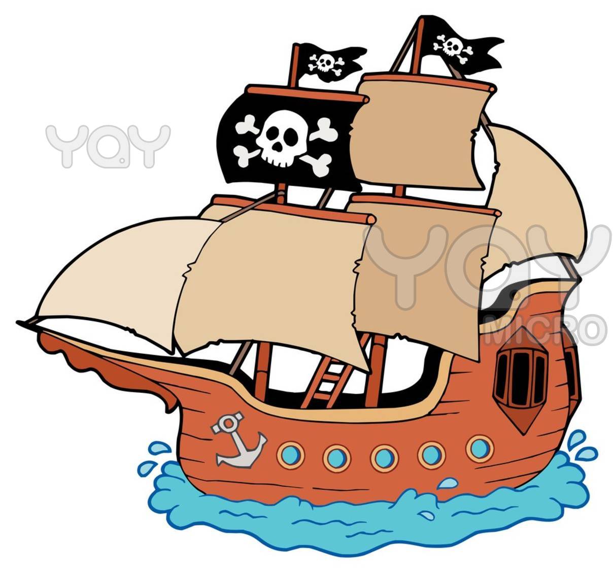 Pirate Ship Clipart.