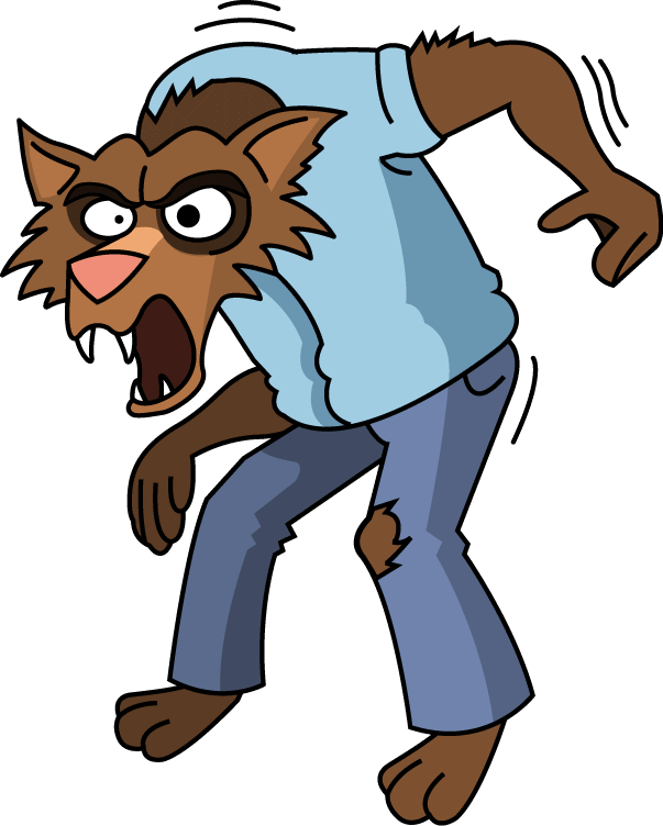 Halloween Werewolf Clipart.