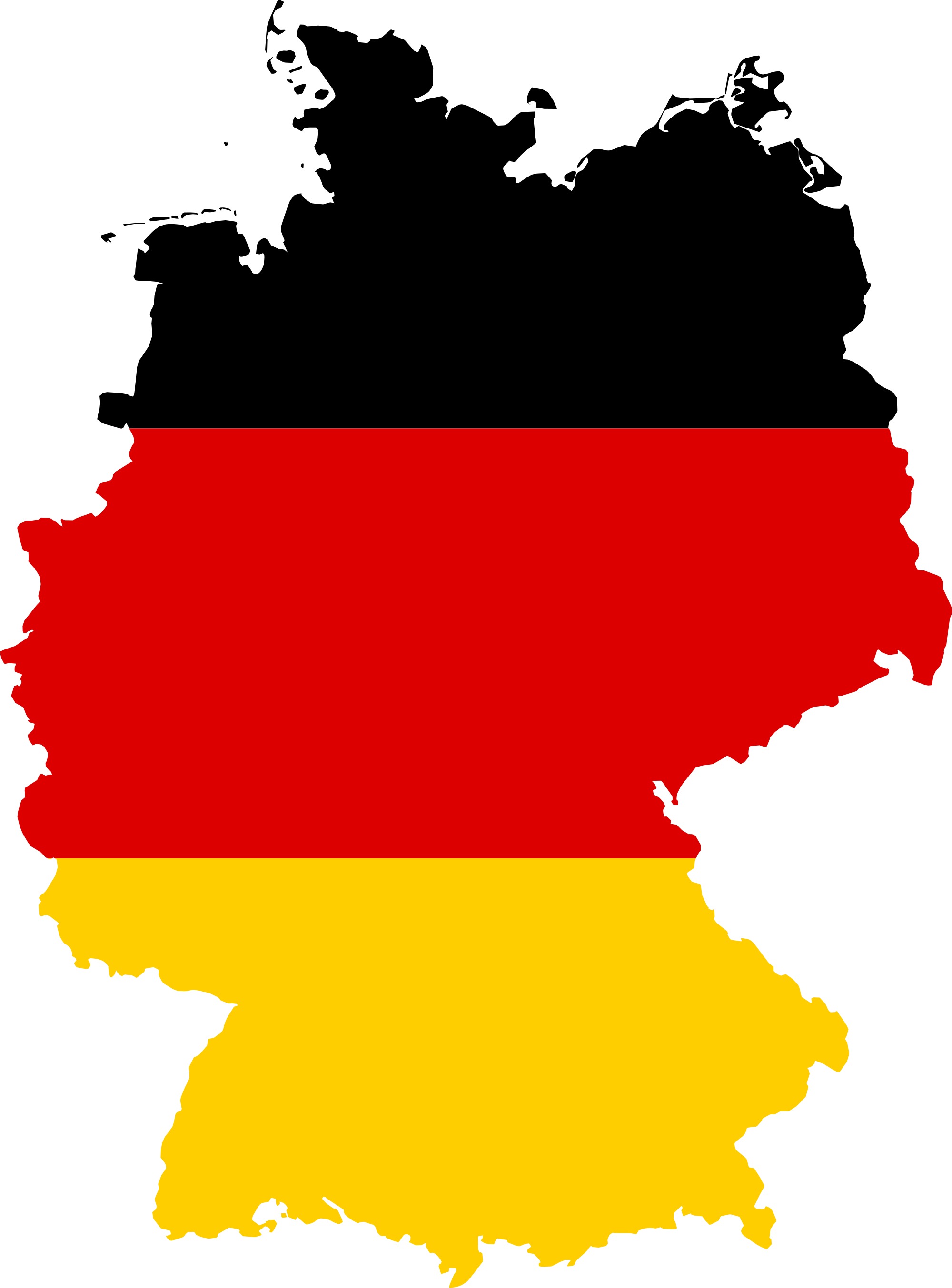Yellow germany, clip art, west germany, world map #48874.