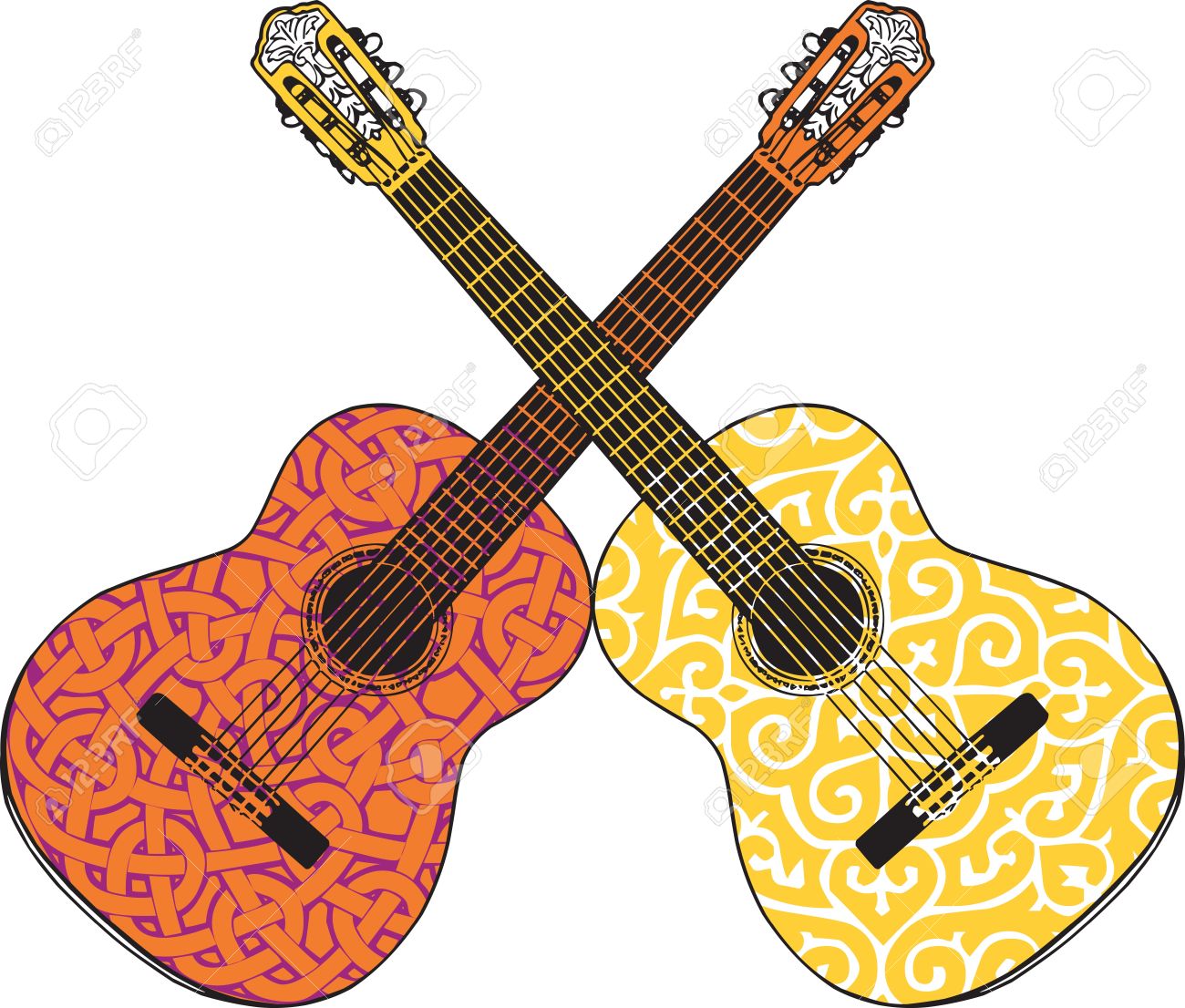 Перекрещенные гитары